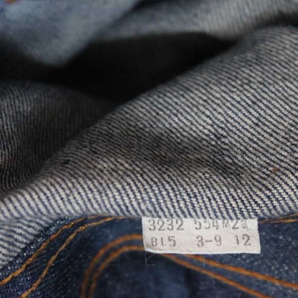 VINTAGE 70s HUGE WIDE LEG INDIGO HIGH WAIST JEANS - Picture 6 of 8